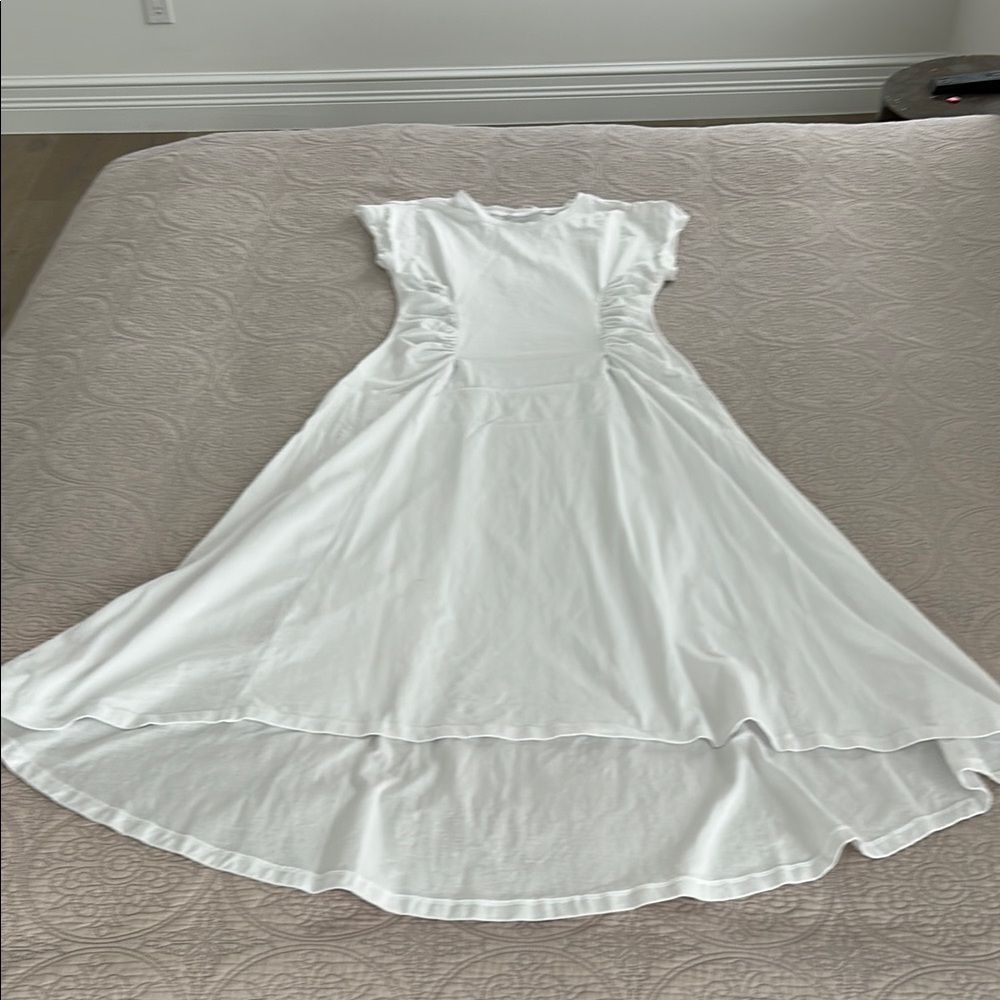 Frame Denim White High Low Dress